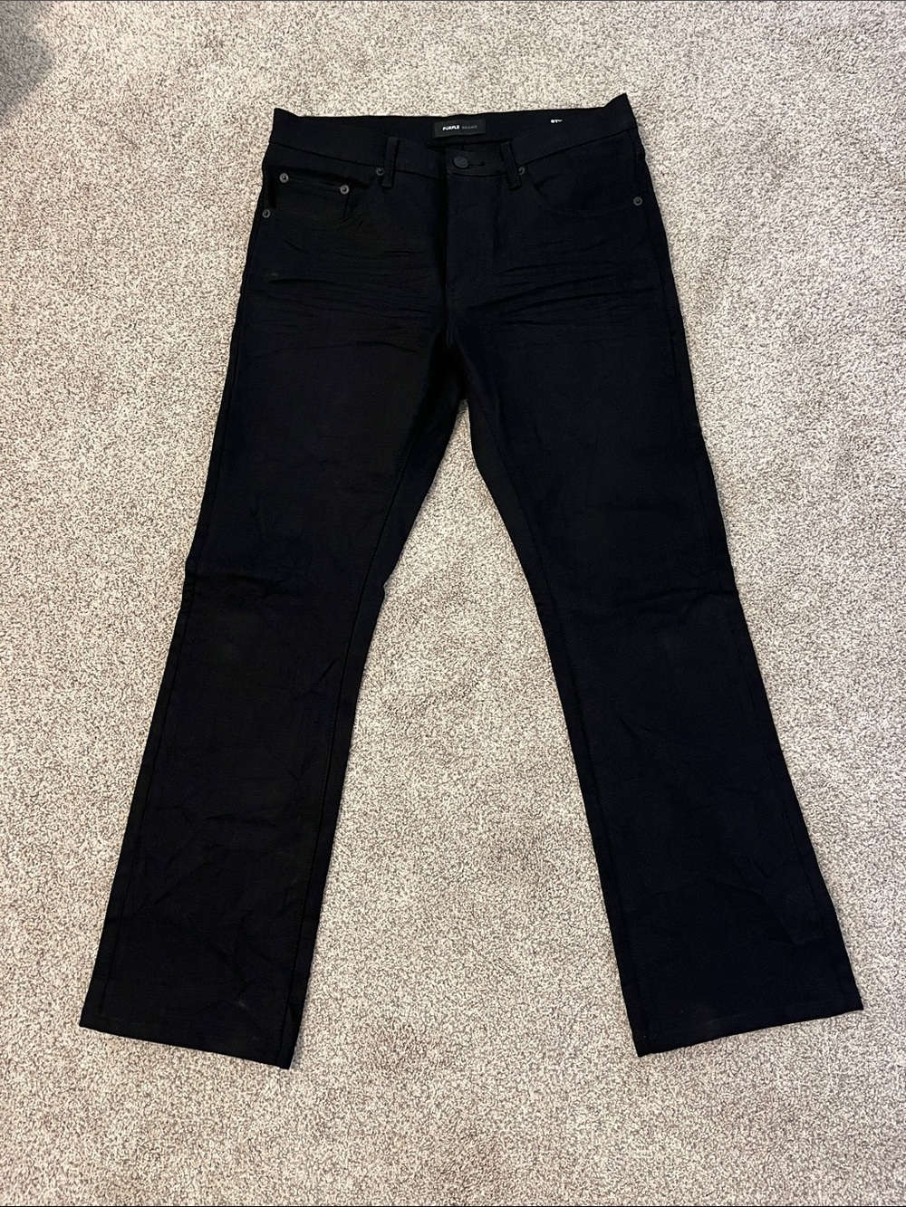 Purple Brand P004 Black Men's Bootcut Jeans